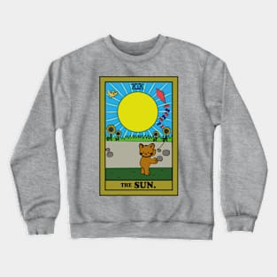 TAROT CARDS | THE SUN. | CAT Crewneck Sweatshirt